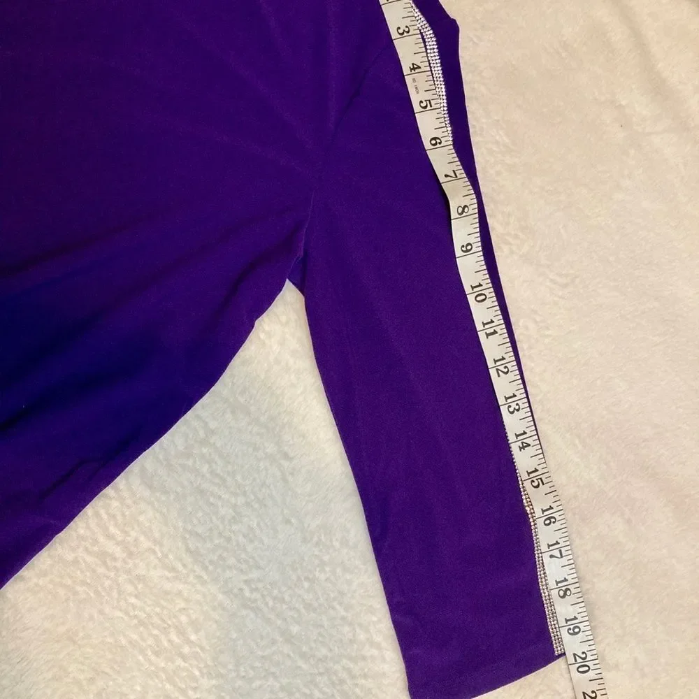 Love Scarlett Tops Women’s Size Medium Purple Blouse - Picture 3 of 7